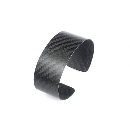 Bracelet in carbon fiber matt - 30mm